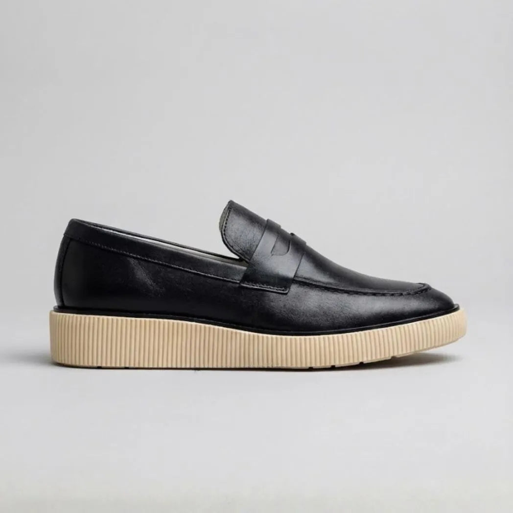 Mocassim Loafer Londres de Couro Preto