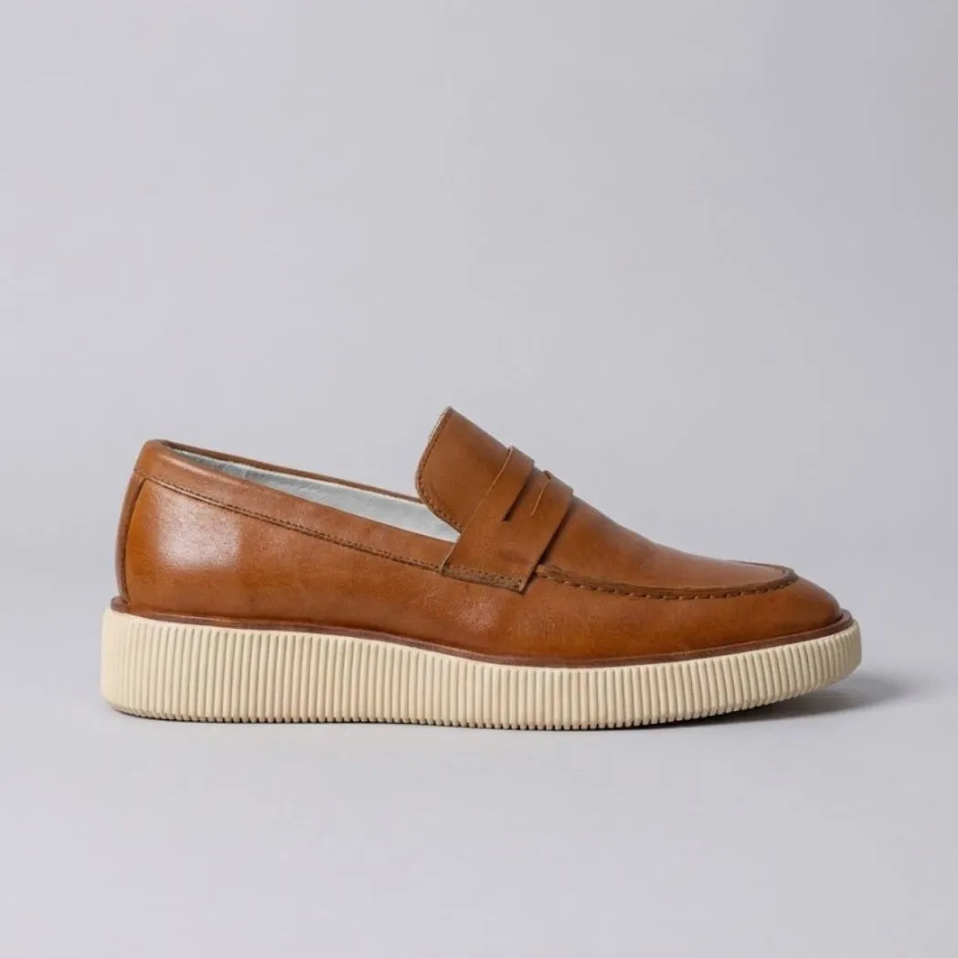 Mocassim Loafer Londres de Couro Marrom