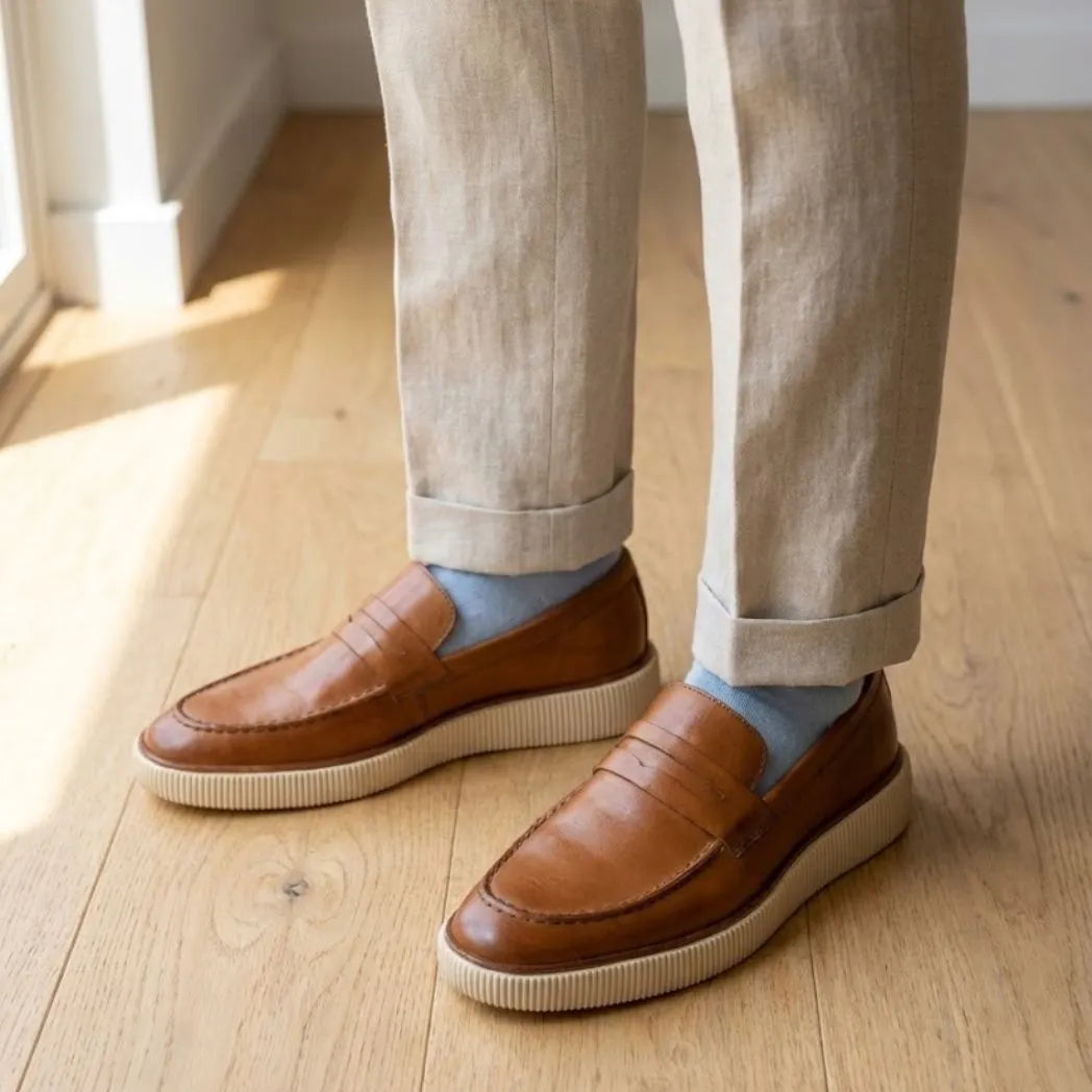 Mocassim Loafer Londres de Couro