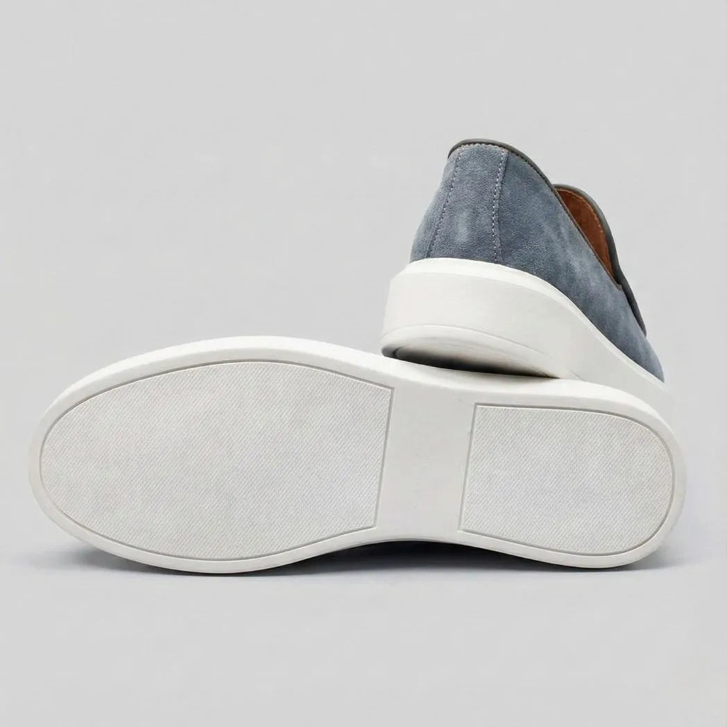 Mocassim Loafer de Camurça Vanguard Cinza