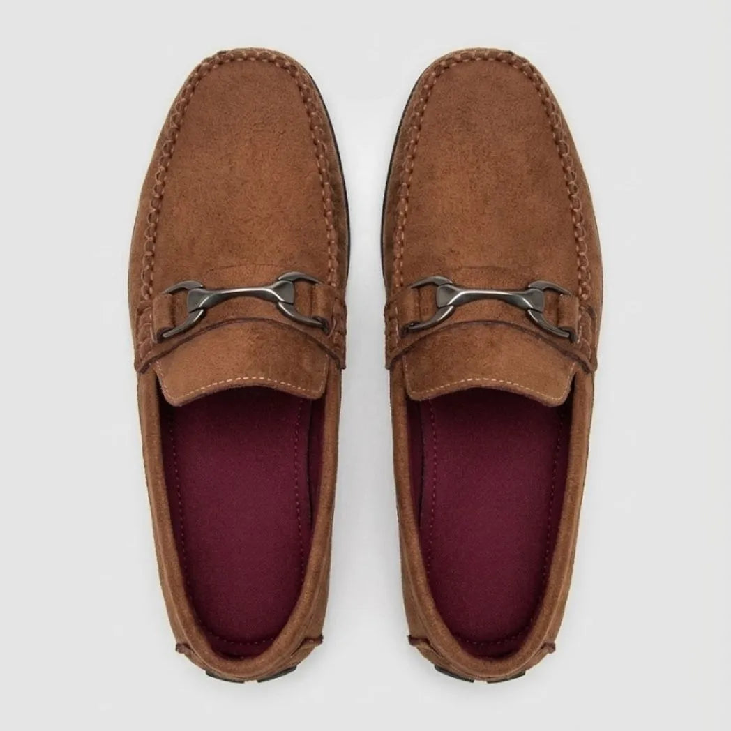 Mocassim Milano Driver Marrom com Fivela