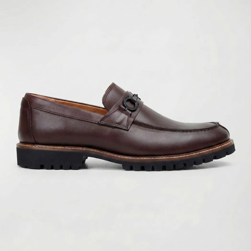 Mocassim Napoli Marrom com Fivela