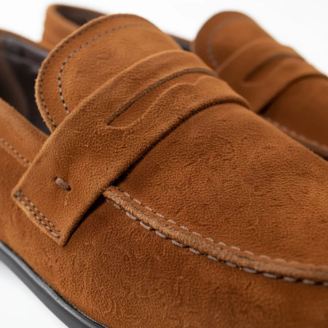 Mocassim Penny Loafer Milano Cognac Marrom