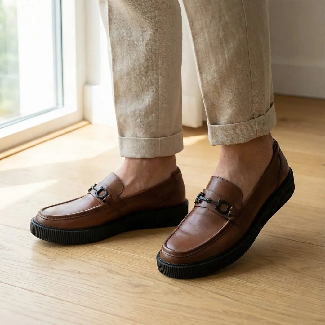 Mocassim Plataform com Fivela