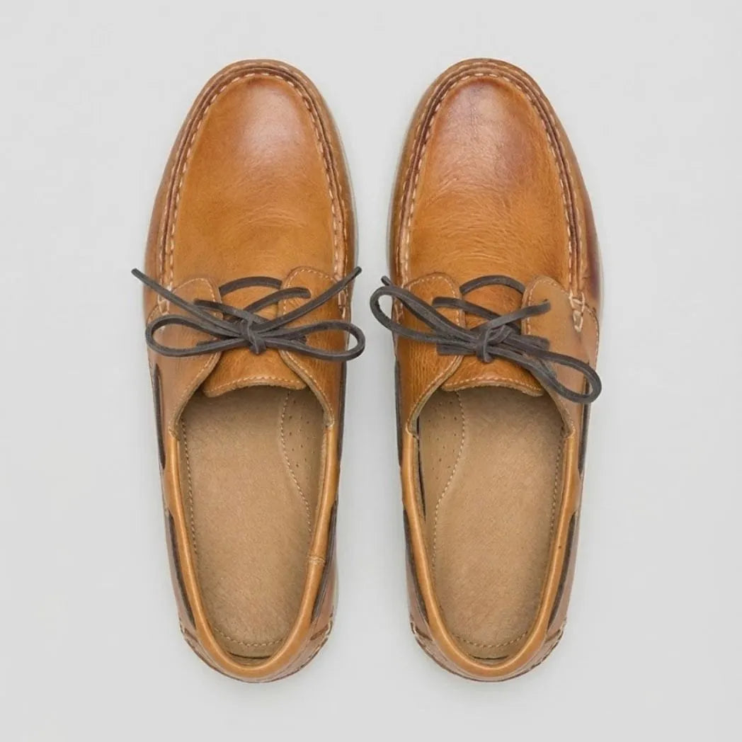 Mocassim Sider de Couro