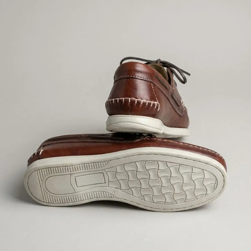 Mocassim Sider de Couro