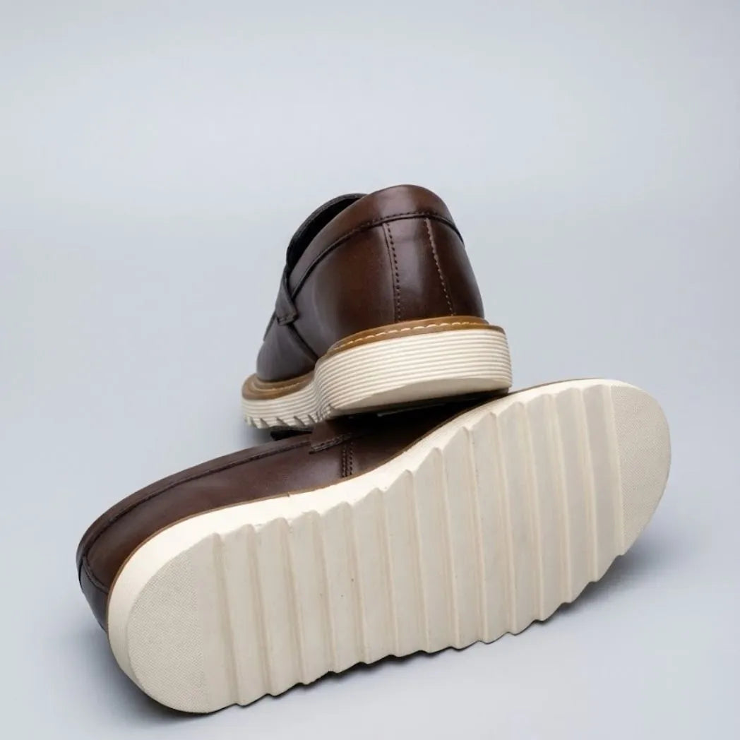 Mocassim Tratorado Siena Ripple Marrom