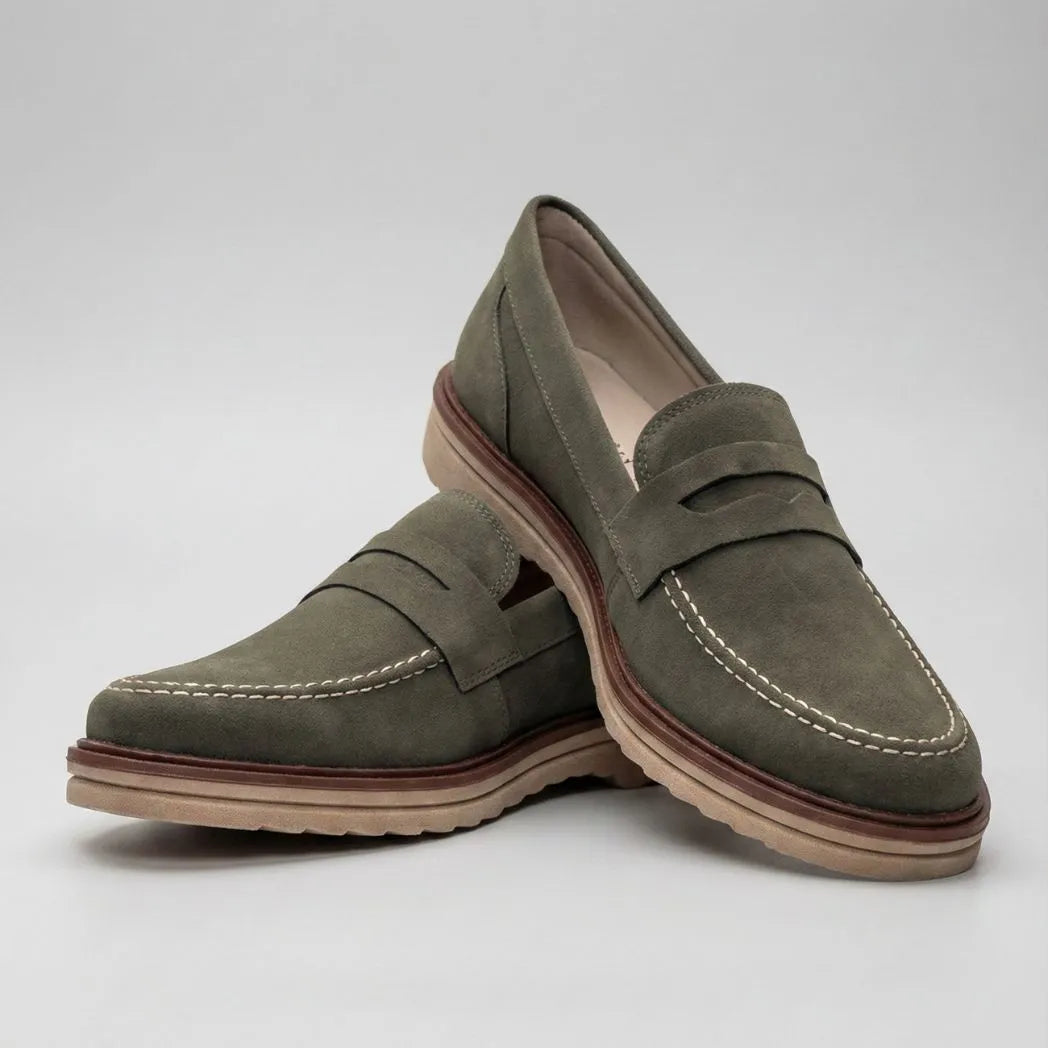 Mocassim de Camurça Monaco Edition Verde