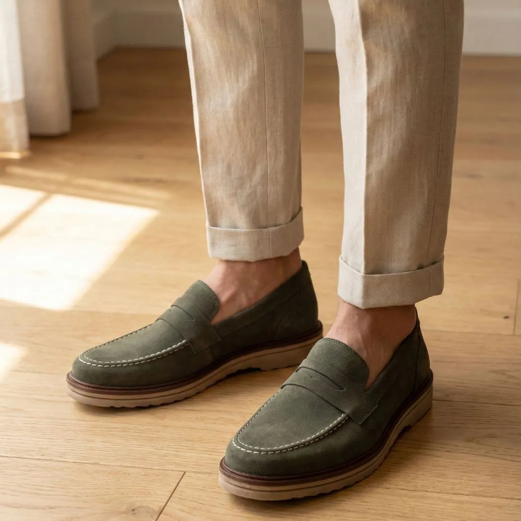 Mocassim de Camurça Monaco Edition