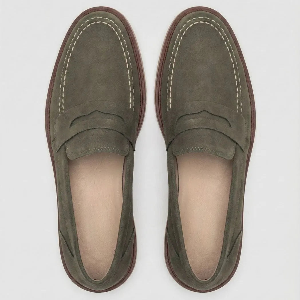 Mocassim de Camurça Monaco Edition Cinza