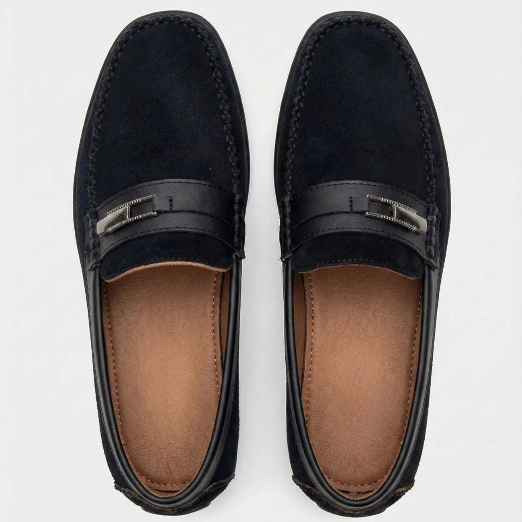 Mocassim de Camurça Titan Coffee Preto