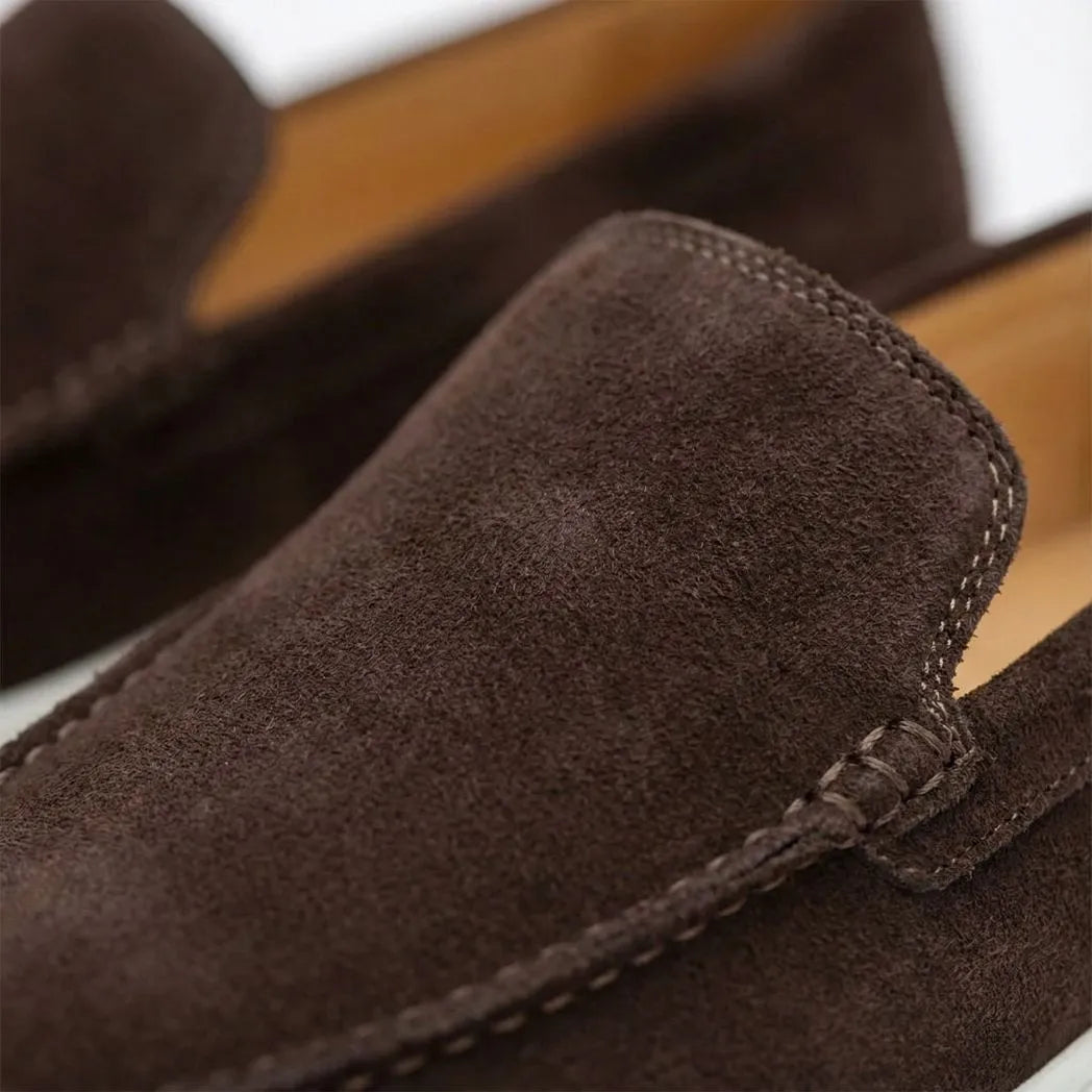 Mocassim de Camurça de Lebre Preto